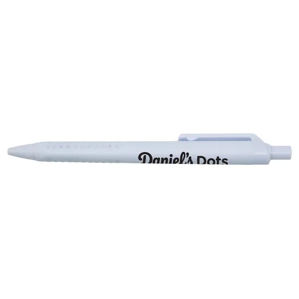 Recycled Plastic Pen with Dotted Rubber Grip