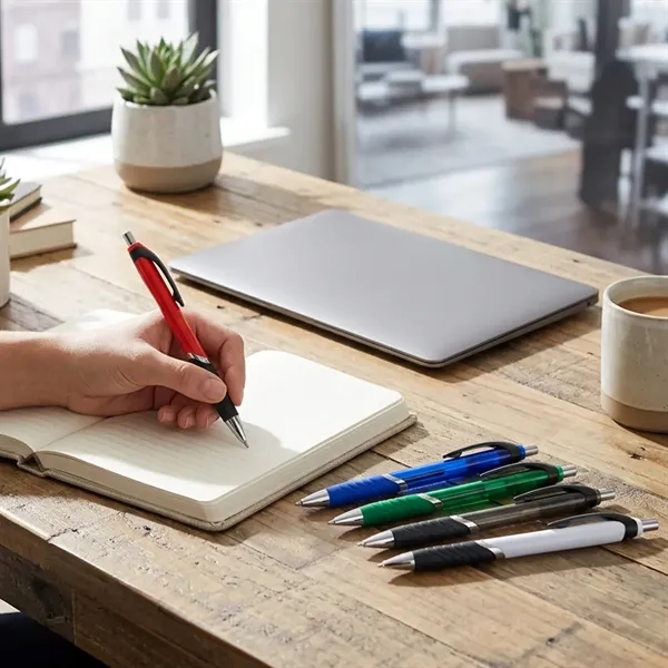 Recycled Pen with Rubber Grip
