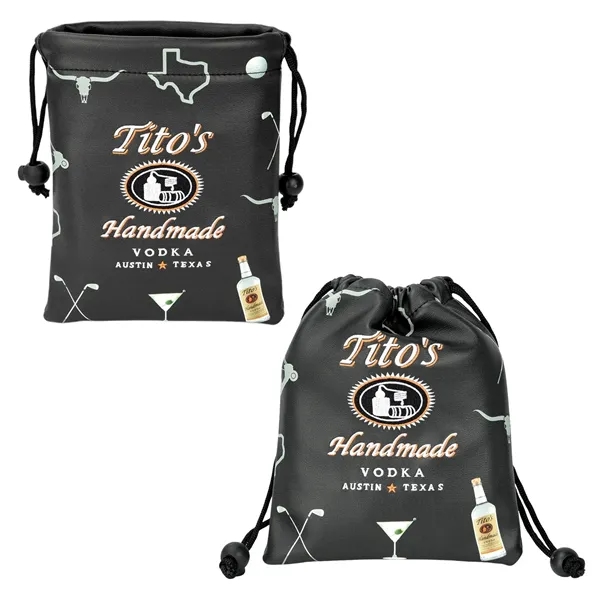 PCG Dual Decoration Drawstring Valuables Pouch