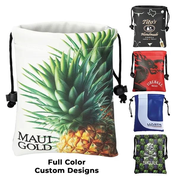 PCG Dual Decoration Drawstring Valuables Pouch