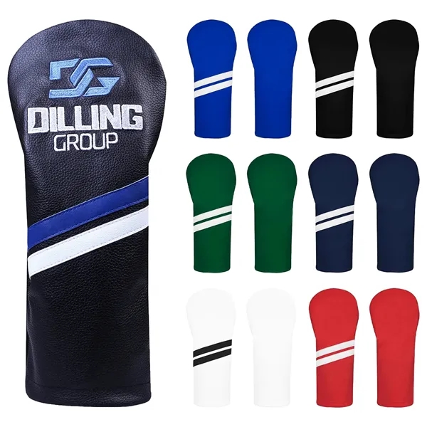 Genuine Leather Embroidered Driver Cover