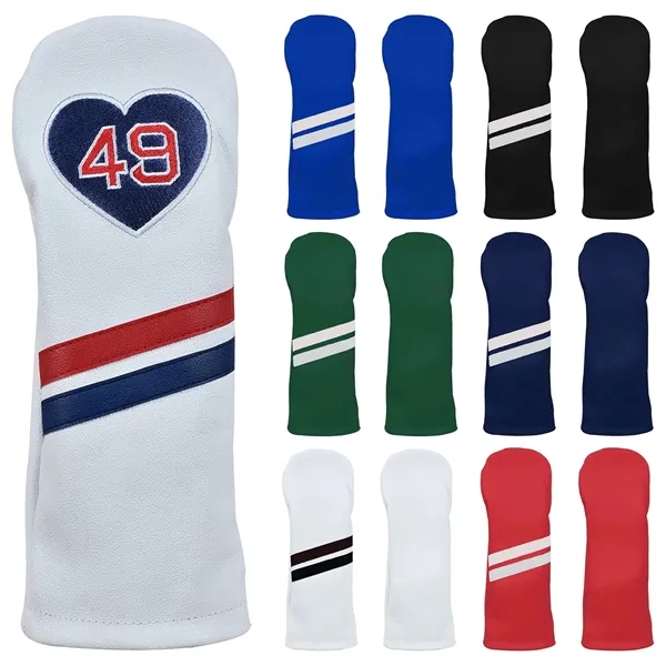 Genuine Leather Embroidered Fairway Cover