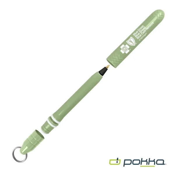Pokka® Pocket Pen w/Dock & Chrome Keyring