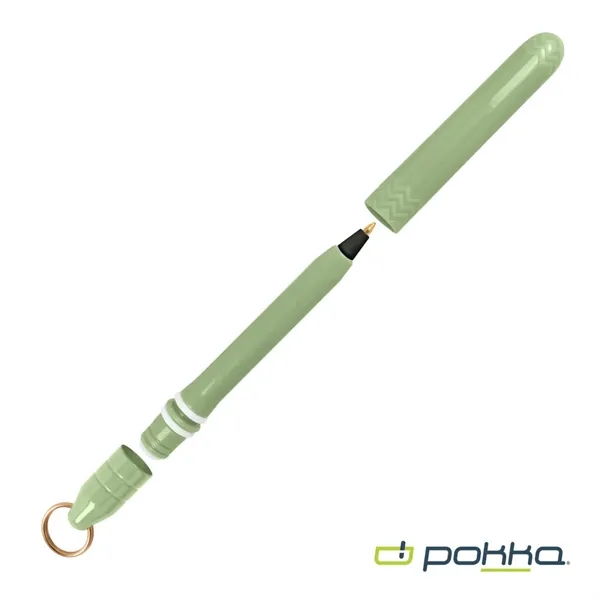Pokka® Pocket Pen w/Dock & Gold Keyring