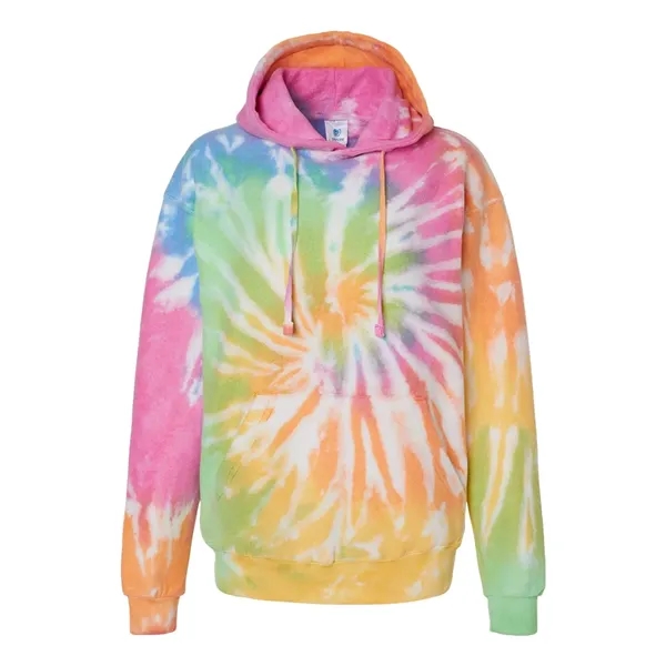 Custom Colortone Unisex Tie-Dyed Cloud Inside-Out Fleece Hooded ...
