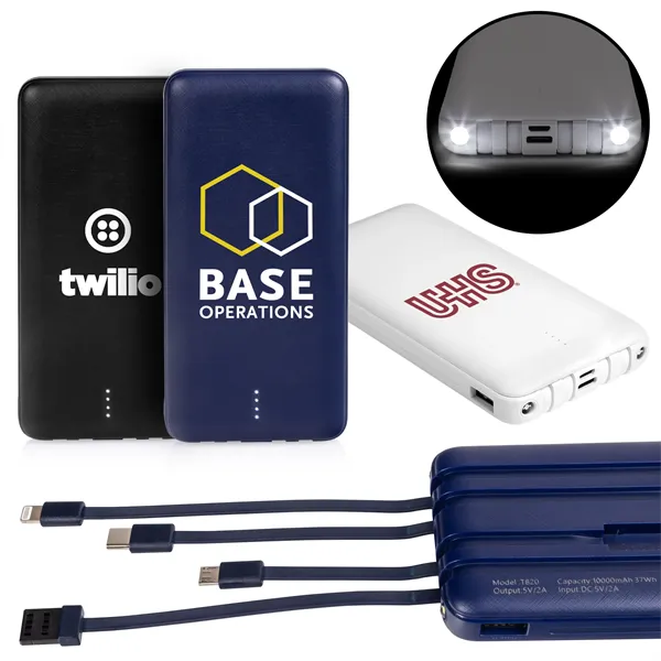 CoreCharge Multi-Charging Power Bank with LED Flashlight
