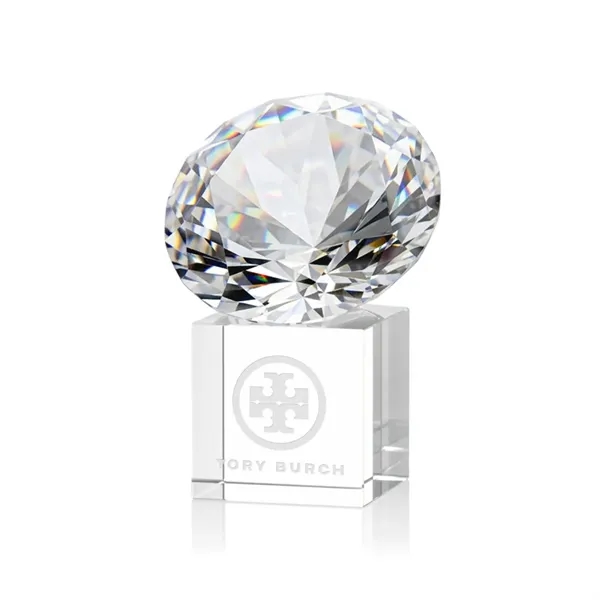 Gemstone Award on Cube - Diamond