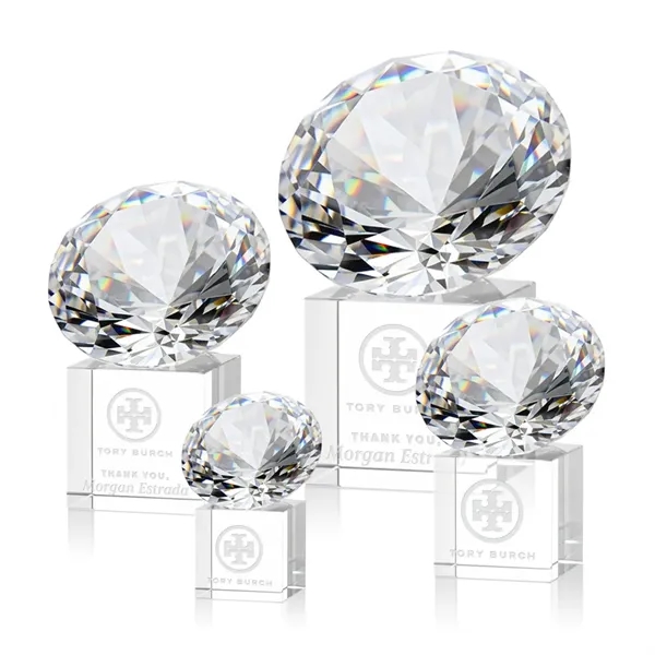 Gemstone Award on Cube - Diamond