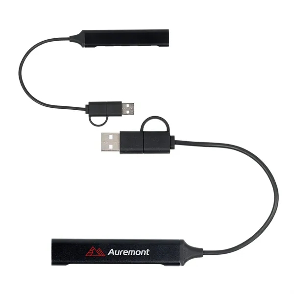 Sprint Recycled Aluminum 4-Port USB-A and USB-C Hub