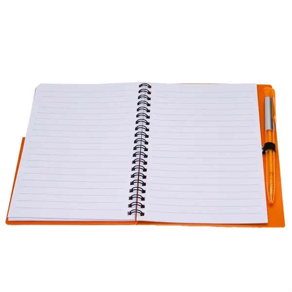 Wavy Design PP Cover RIng Notebook with Matching Pens