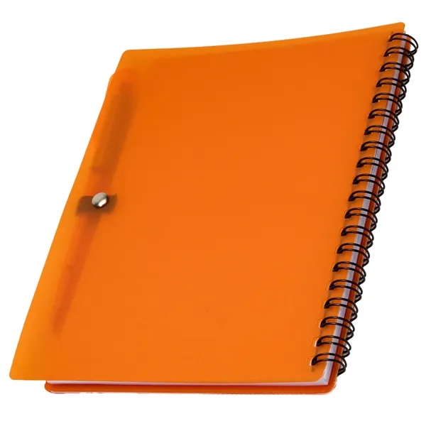 Wavy Design PP Cover RIng Notebook with Matching Pens