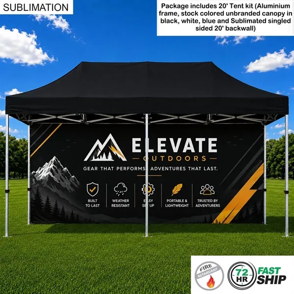 72Hr Fast Ship -SmartStart 20' Tent Package, Aluminium frame