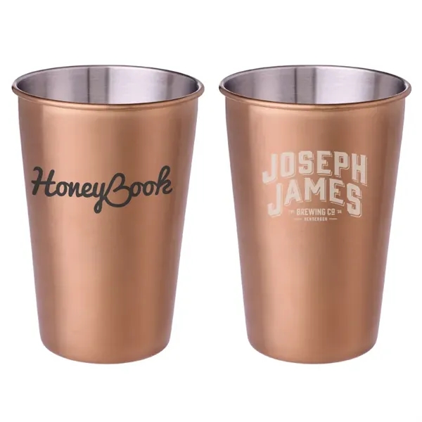 Custom McGuire's Copper Plated Pint Glass Cup