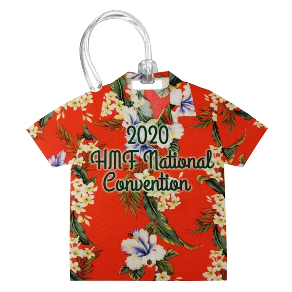 1 Sided Full Color Dye Sub Bag Tag - 1 Sided Full Color Dye Sub Bag Tag - Image 0 of 2