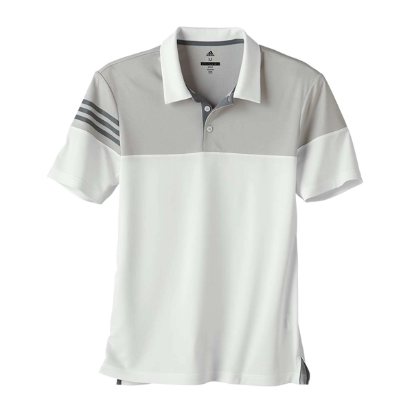 Adidas Heathered 3-Stripes Colorblocked Polo - Adidas Heathered 3-Stripes Colorblocked Polo - Image 18 of 31