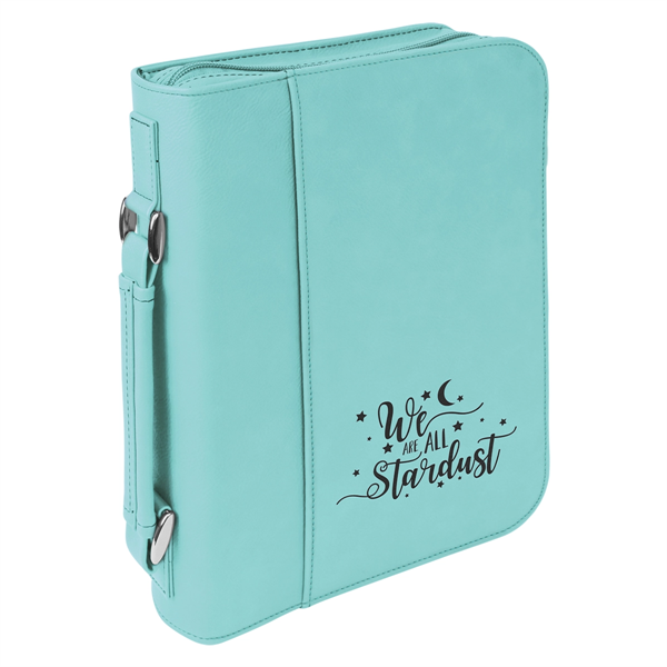 7 1/2" x 10 3/4" Teal Leatherette Book/Bible Cover - 7 1/2" x 10 3/4" Teal Leatherette Book/Bible Cover - Image 0 of 1