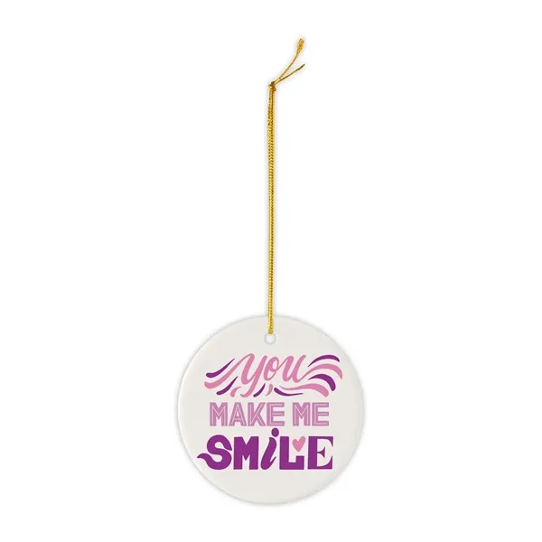 Round Ceramic Ornament