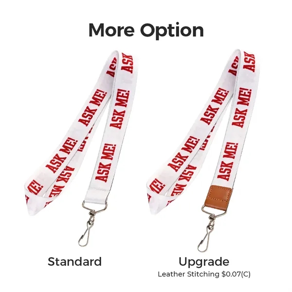 Dye Sublimated Lanyards - Sizes 1/2"-1"