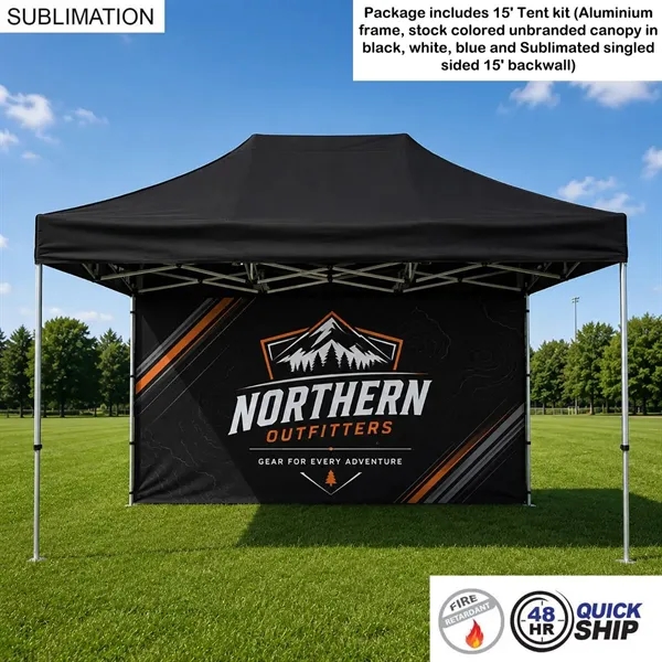 48H Quick Ship -SmartStart 15' Tent Package, Aluminum Frame