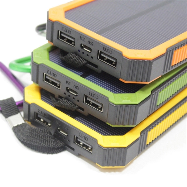 Dual USB Solar-Battery Charger External Battery Pack - Dual USB Solar-Battery Charger External Battery Pack - Image 2 of 2