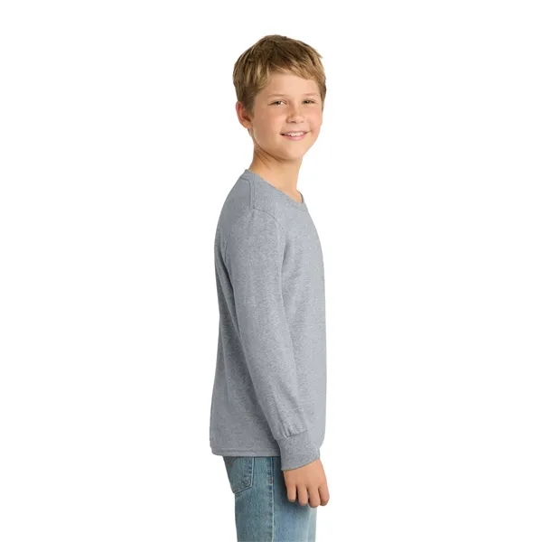 Port & Co Youth Long Sleeve Core Cotton Tee.