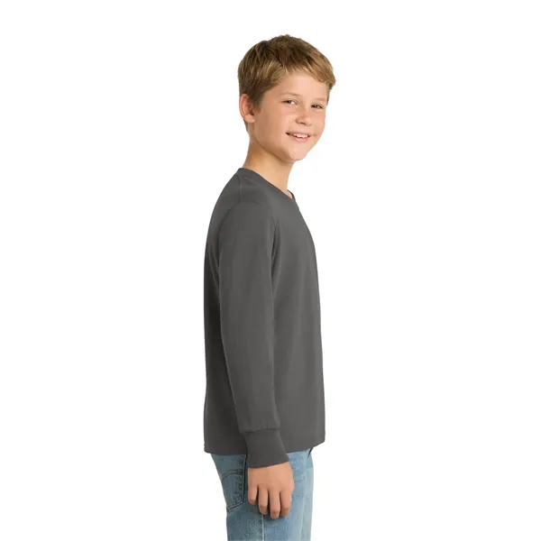 Port & Co Youth Long Sleeve Core Cotton Tee.
