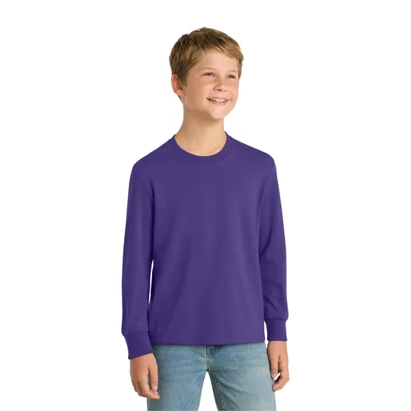 Port & Co Youth Long Sleeve Core Cotton Tee.