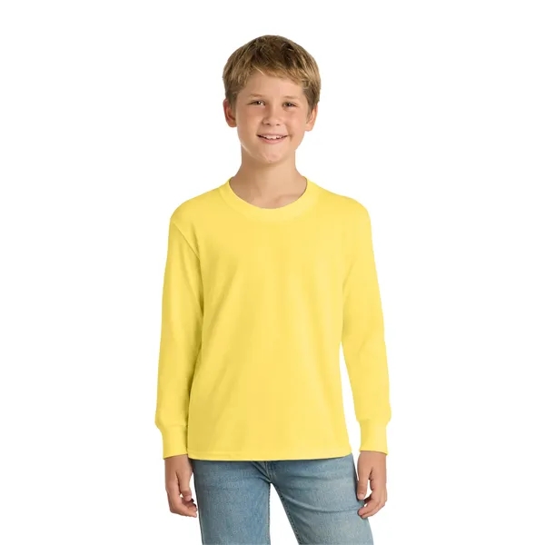 Port & Co Youth Long Sleeve Core Cotton Tee.