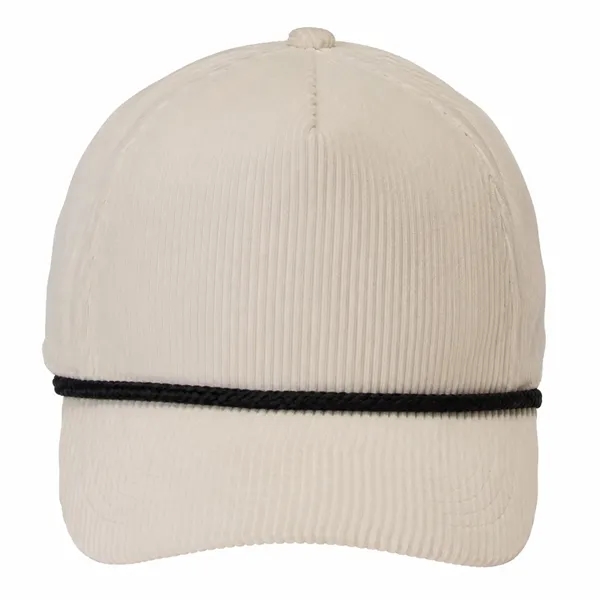 5-Panel Rope Halfmoon Buckram Corduroy Fabric Snapback Caps