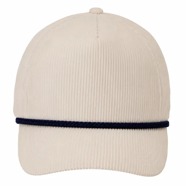 5-Panel Rope Halfmoon Buckram Corduroy Fabric Snapback Caps