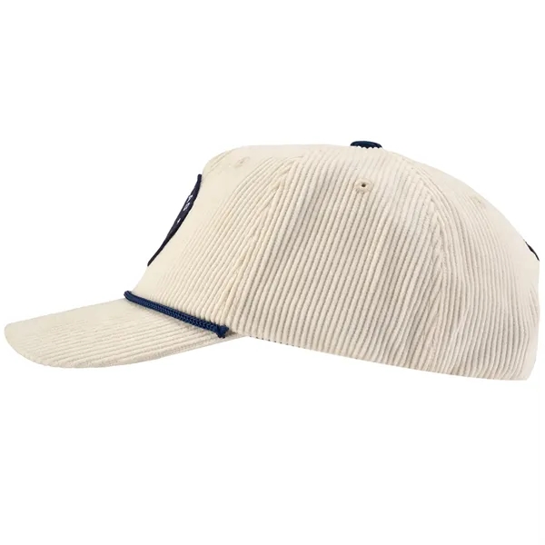 5-Panel Rope Halfmoon Buckram Corduroy Fabric Snapback Caps