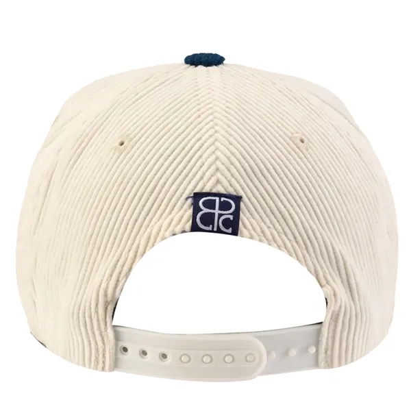 5-Panel Rope Halfmoon Buckram Corduroy Fabric Snapback Caps