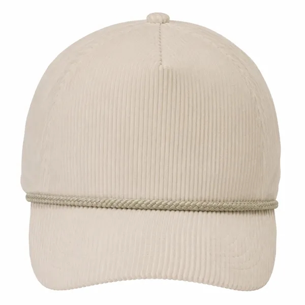 5-Panel Rope Halfmoon Buckram Corduroy Fabric Snapback Caps