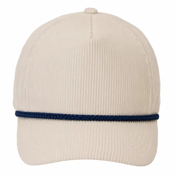 5-Panel Rope Halfmoon Buckram Corduroy Fabric Snapback Caps