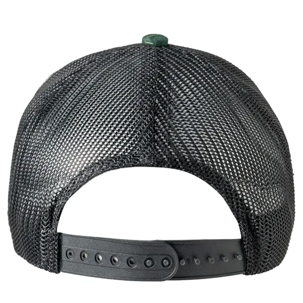 Premium 7-Panel Mesh Back Cap Flat Bill Trucker Hat Snapback