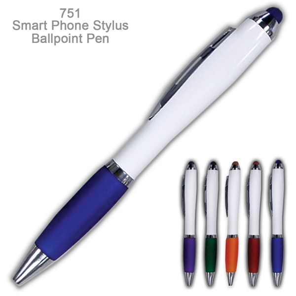 Popular Smart Phone Ballpoint Pen with Stylus - Popular Smart Phone Ballpoint Pen with Stylus - Image 1 of 10