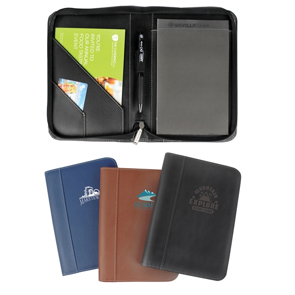 Jeffereson Zippered Jr. Padfolio (3 Colors) - Jeffereson Zippered Jr. Padfolio (3 Colors) - Image 0 of 3