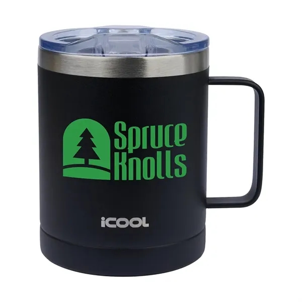 Custom iCOOL® Elbert 14 oz. Double Wall, Vacuum Mug w/ Copper Li...