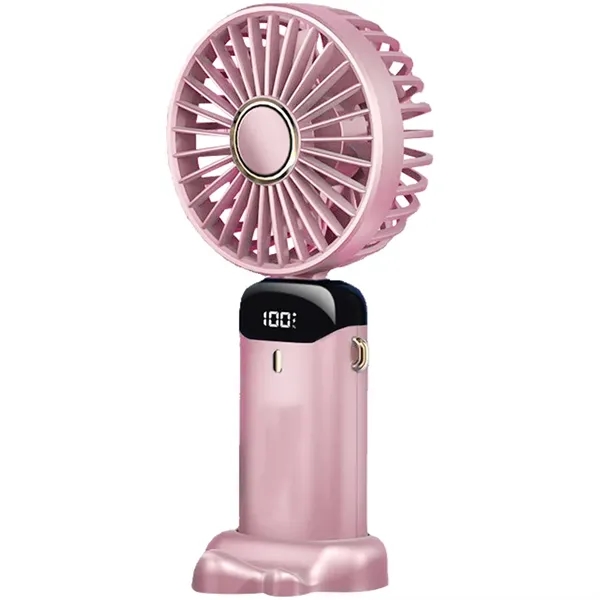 Rechargeable Digital Display Folding USB Fan