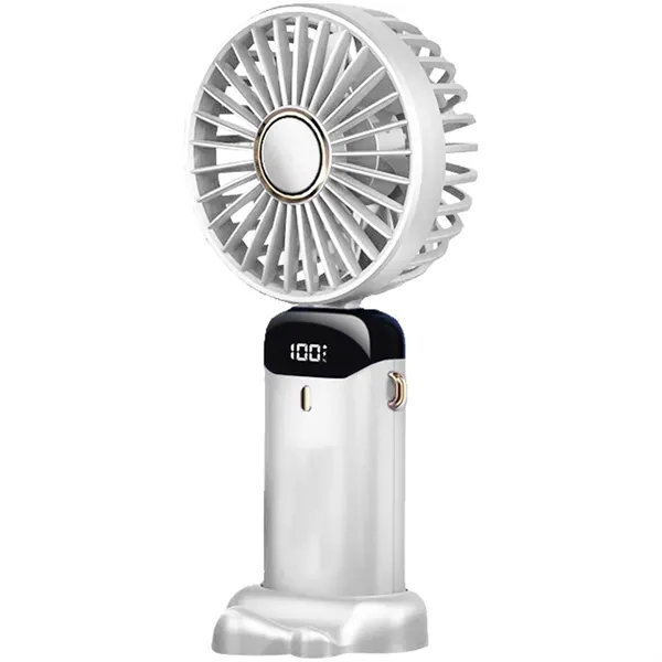 Rechargeable Digital Display Folding USB Fan