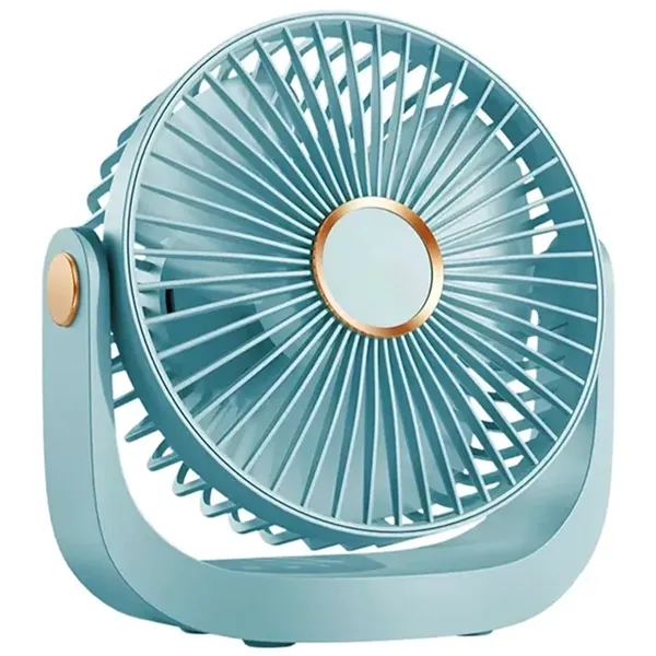 5-Speed Portable Rechargeable Desk Fan with Cover