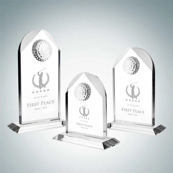 Custom Distinguished Golf Arch Crystal Award