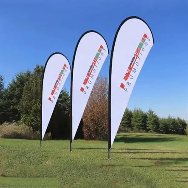 9' Full Color Single Sided Graphic Beach Flag