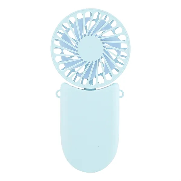 Mini Portable Rechargeable Handheld Fan W/ Lanyard