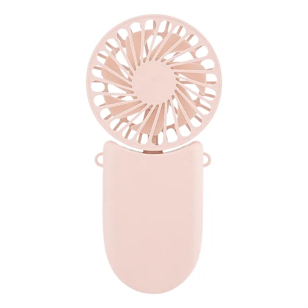 Mini Portable Rechargeable Handheld Fan W/ Lanyard