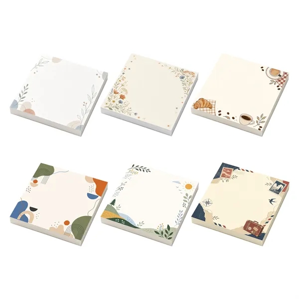 3"x3" Full Color Self Adhesive Sticky Notes Pad