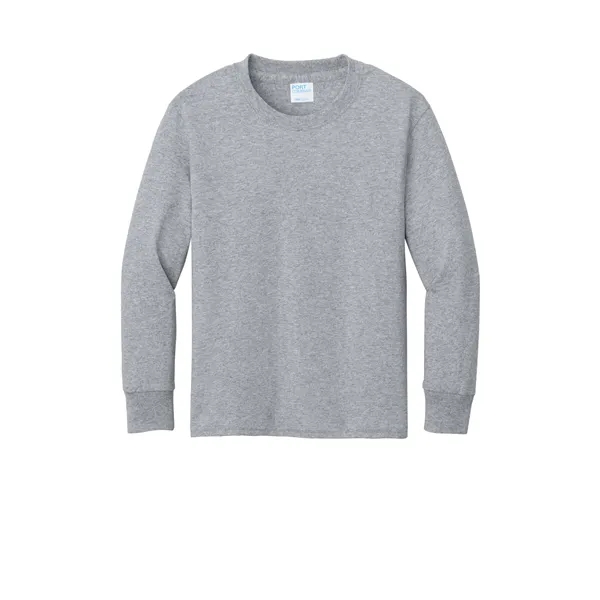 Port & Co Youth Long Sleeve Core Cotton Tee.