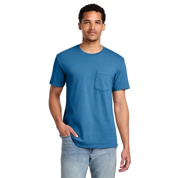 Port & Co Beach Wash Garment-Dyed Pocket Tee.