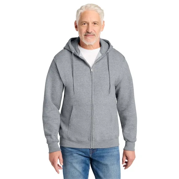 Port & Co Core Fleece Full-Zip Hooded Sweatshirt.