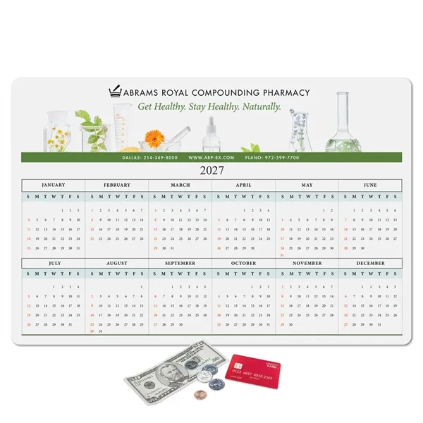 Peel&Place® Ultra Thin Calendar Counter Mat-12"x18"x.015"